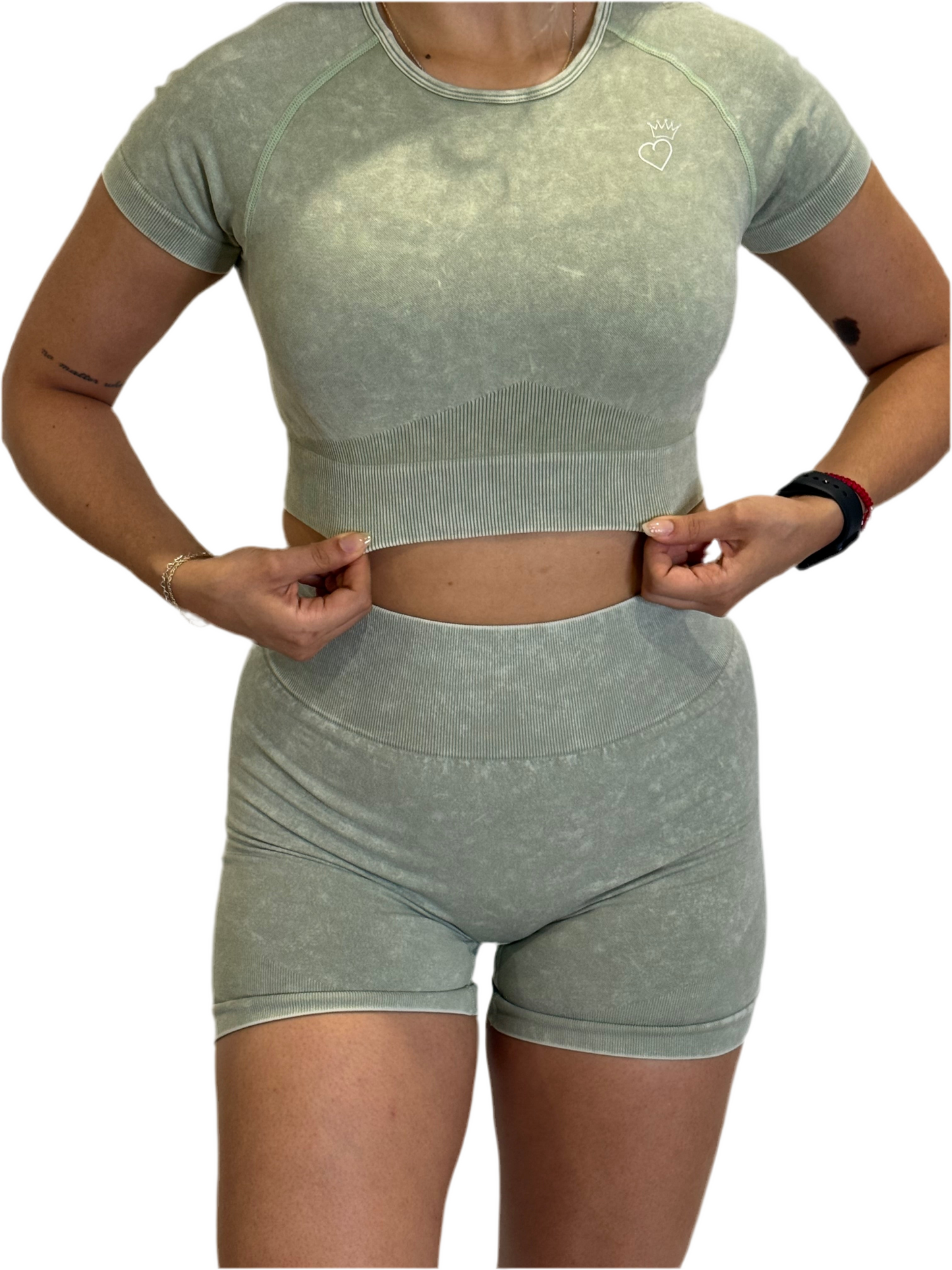 Washed Seamless Crop Top